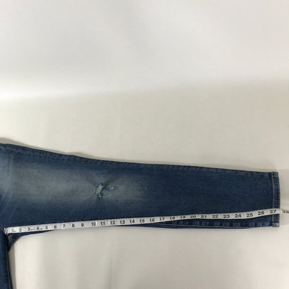 J. Crew Toothpick High Rise Jeans Women's Size 28 Skinny Ankle Stretch Denim - Picture 8 of 13